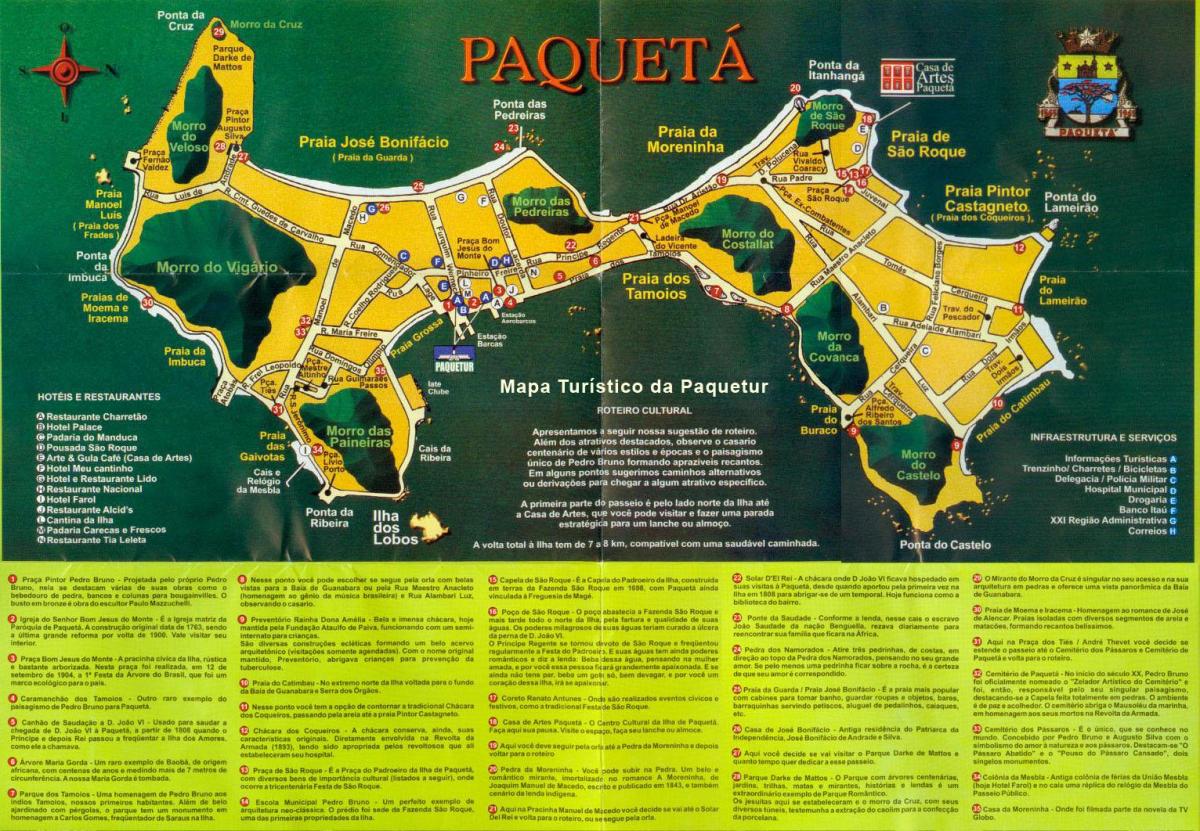 Kort af Paquetá