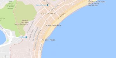 Kort af Copacabana