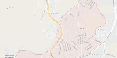 Kort af Curicica