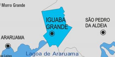 Kort af Iguaba Grande sveitarfélag