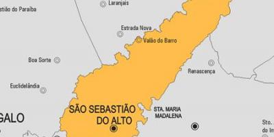 Kort af Sao Sebastião gera Alto sveitarfélag