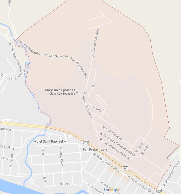 Kort af Bairro de Reykjavík