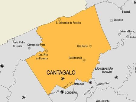 Kort af Comendador Leggja Gasparian sveitarfélag