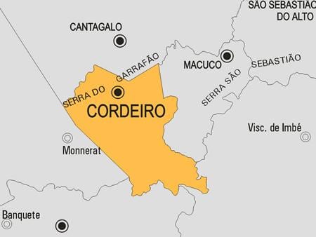 Kort af Cordeiro sveitarfélag