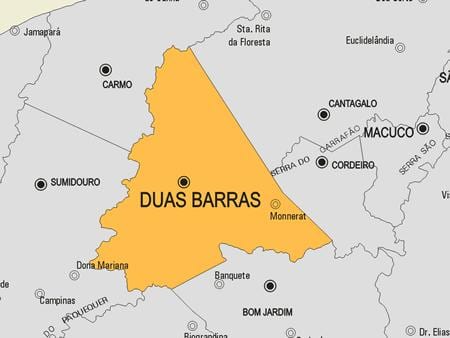 Kort af Fórnarlömb Barras sveitarfélag