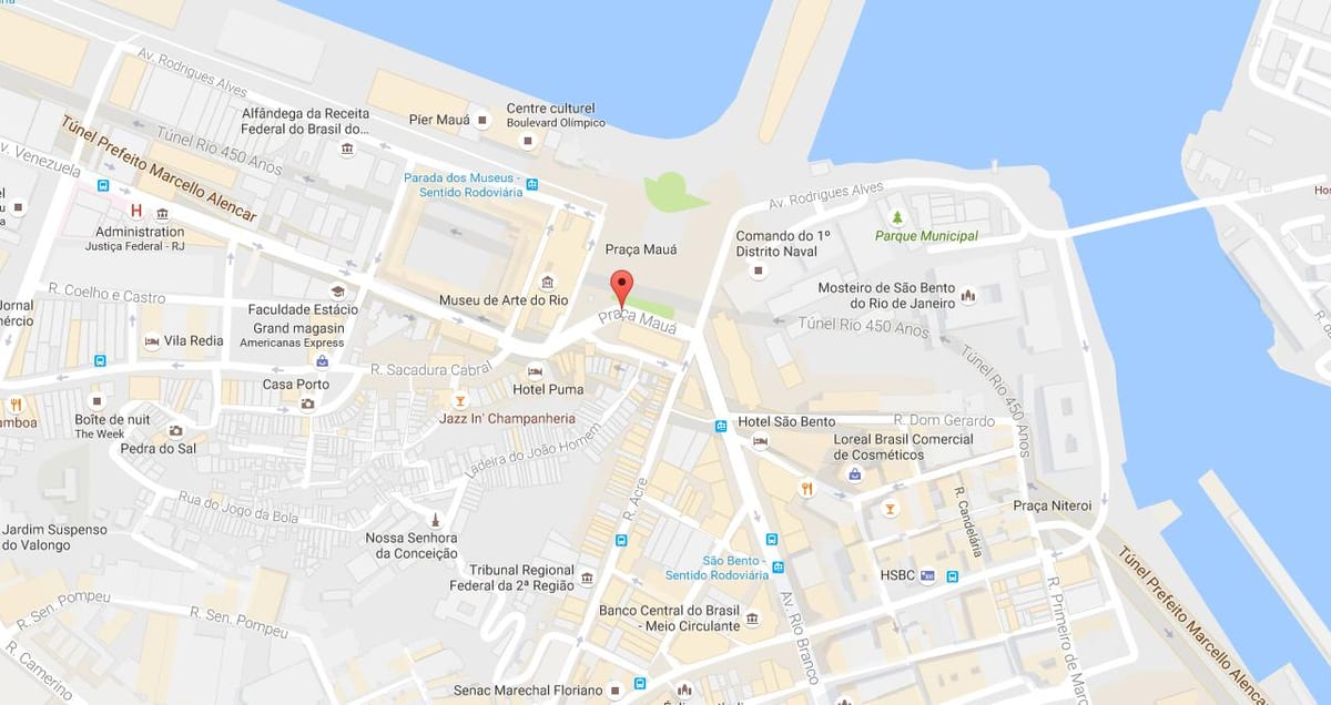 Kort af Praça Mauá