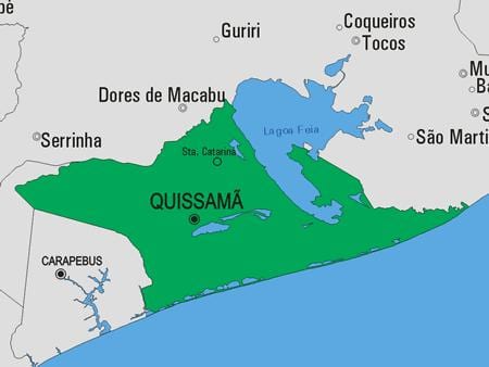 Kort af Quissamã sveitarfélag