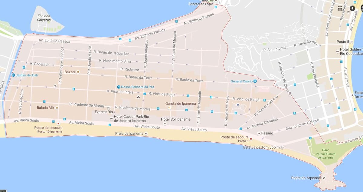 Kort af rio de janeiro