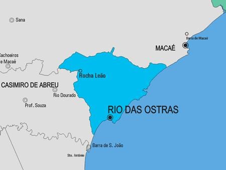Kort af Rio de Janeiro sveitarfélag
