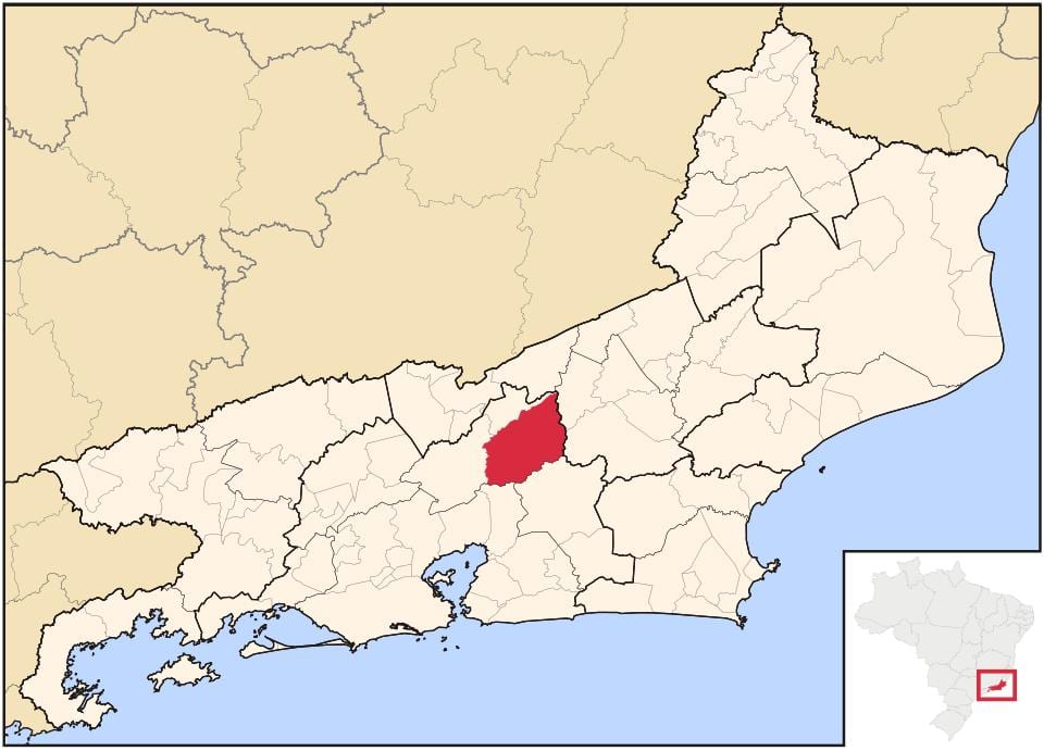 Kort af Teresópolis