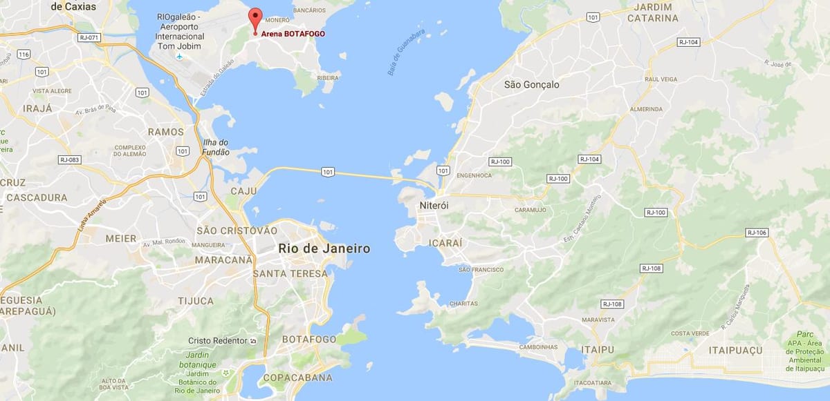 Kort af völlinn Vasa-Brasileiro