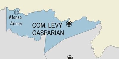 Kort af Casimiro de Abreu sveitarfélag