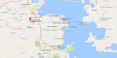 Kort af Dýragarðinum í Rio de Janeiro