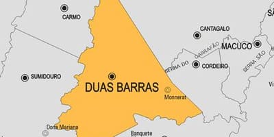 Kort af Fórnarlömb Barras sveitarfélag