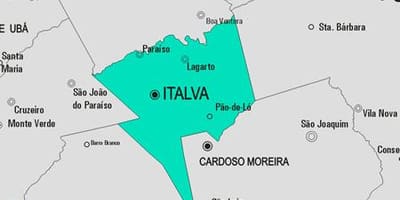 Kort af Italva sveitarfélag