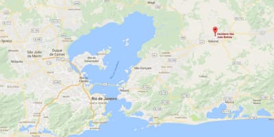 Kort af kirkjugarðinum Sao Joao Batista