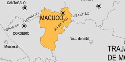 Kort af Macuco sveitarfélag