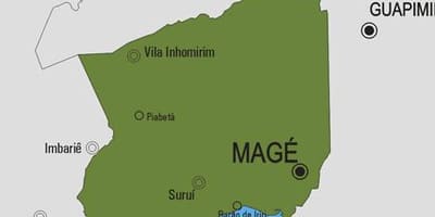 Kort af Magé sveitarfélag