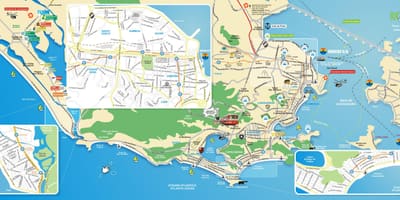Kort af minnisvarða Rio de Janeiro