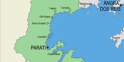 Kort af Parati sveitarfélag