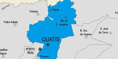 Kort af Quatis sveitarfélag