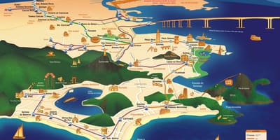Kort af Rio minnisvarða