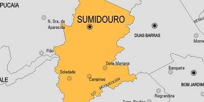 Kort af Sumidouro sveitarfélag