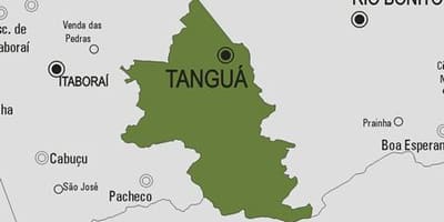 Kort af Tanguá sveitarfélag