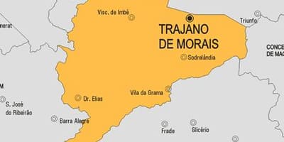 Kort af Trajano de Morais sveitarfélag