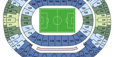 Kort af völlinn Maracanã sièges