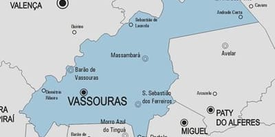 Kort af Varre-P sveitarfélag