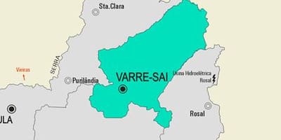 Kort af Volta Redonda sveitarfélag
