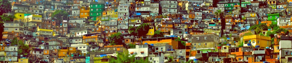 Rio de Janeiro kort af Hjallahverfin